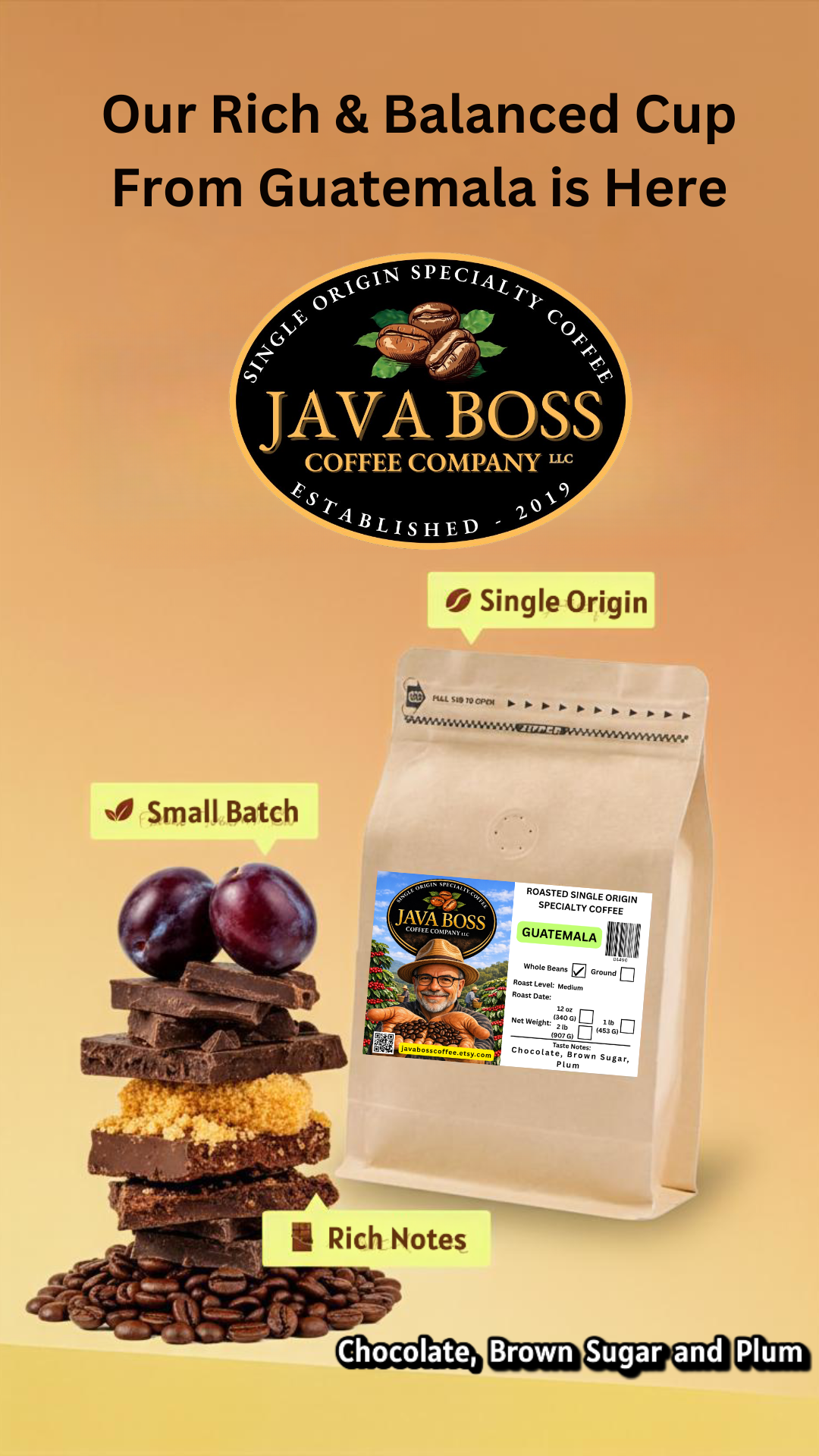Guatemala - Huehuetenango Medium Roast Coffee Beans - Image 8